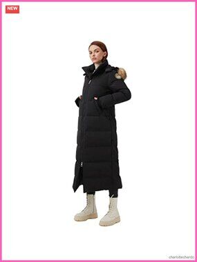 Long Down Coat 750 Fill Power Winter Parka Quilted Puffer Jacket